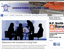 Tablet Screenshot of cookstowncurlingclub.ca